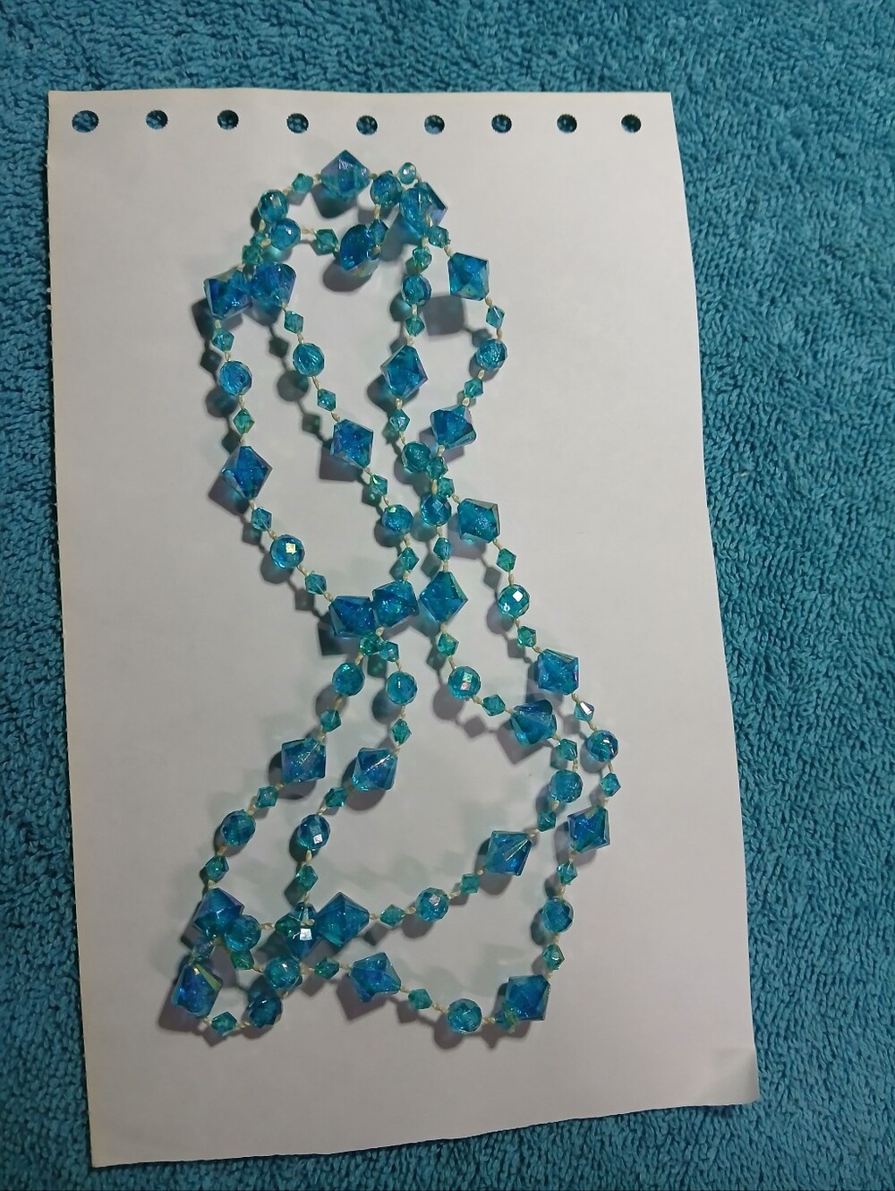 Blue Crystal Beaded Necklace - Elegant Women’s Jewelry
